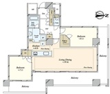 イーストコモンズ清澄白河セントラルタワー 23階 間取り図
