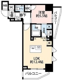 シェフルール鶴見STATION ONE 3階 間取り図