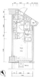 プレミアムキューブ北品川 4階 間取り図