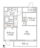 テラブリック南大井 601 間取り図