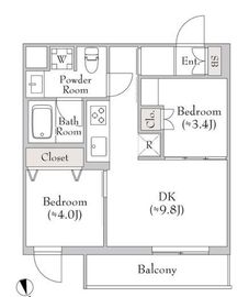 テラブリック南大井 601 間取り図