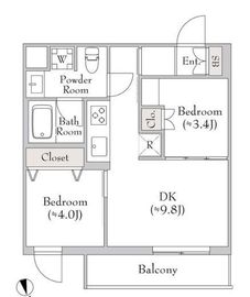 テラブリック南大井 501 間取り図