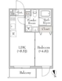 テラブリック南大井 502 間取り図