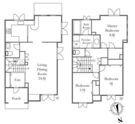 荻窪グリーンヴィレッジ D-3 間取り図