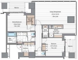 虎ノ門ヒルズレジデンシャルタワー 10階 間取り図