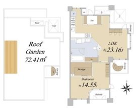 恵比寿シティハウス 14階 間取り図