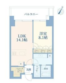 東京ガーデンテラス紀尾井町 住宅棟 6階 間取り図