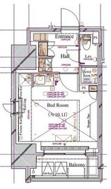 ブランシエスタ浅草蔵前 605 間取り図