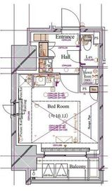 ブランシエスタ浅草蔵前 1205 間取り図