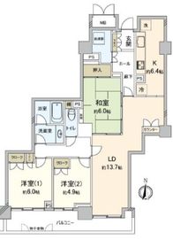 ニューシティ東戸塚タワーズシティ1st 12階 間取り図