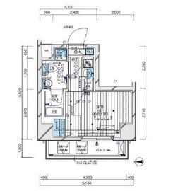 メインステージ東神奈川Ⅱ 501 間取り図