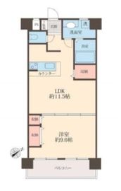 グローイン新宿御苑 5階 間取り図