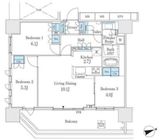 シェフルール鶴見中央 14階 間取り図