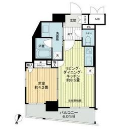 ライオンズクオーレ池袋ソシア 7階 間取り図