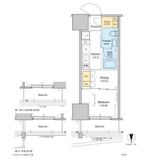 プラウドフラット四谷三丁目 1206 間取り図