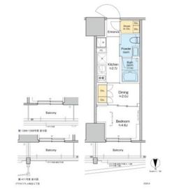 プラウドフラット四谷三丁目 1109 間取り図