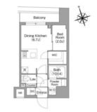 コンフォリア・リヴ八丁堀 904 間取り図