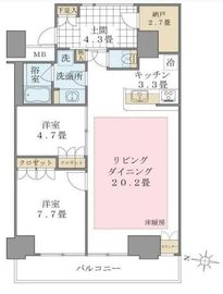 ブリリアイスト東雲キャナルコート 605 間取り図