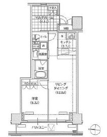 ブリリアイスト東雲キャナルコート 604 間取り図