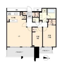 スカイズタワー＆ガーデン 23階 間取り図
