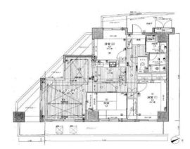 ライオンズシティ西新宿 14階 間取り図