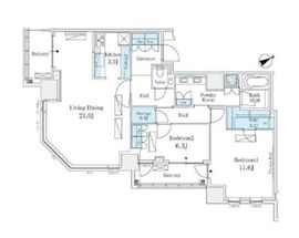 パークコート六本木ヒルトップ 25階 間取り図