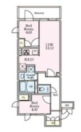 リビオメゾン大岡山 3階 間取り図