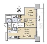 大崎ステーションレジデンス 18階 間取り図