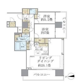 ブリリアタワー池袋 38階 間取り図