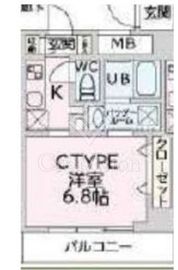 リエカ溝の口 303 間取り図