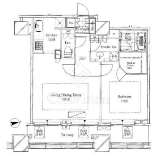シティタワー高輪 15階 間取り図