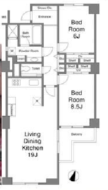 パレロワイヤル南青山 5階 間取り図