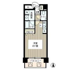 SUN恵比寿 406 間取り図