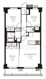 フレンシア洗足池 204 間取り図