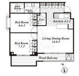 ガーデン東が丘アネックス 304 間取り図