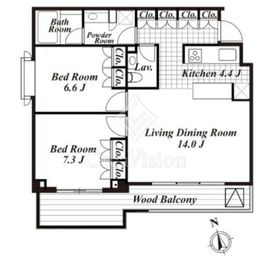 ガーデン東が丘アネックス 304 間取り図