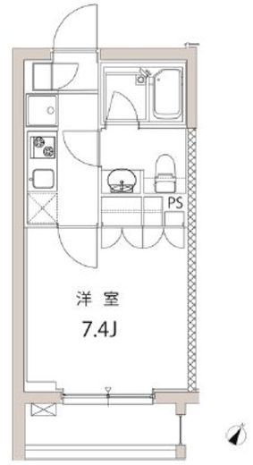 アレ・ベルト下丸子 102 間取り図