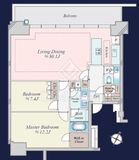 東京ガーデンテラス紀尾井町 住宅棟 9階 間取り図