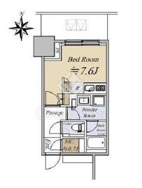 大崎ステーションレジデンス 18階 間取り図