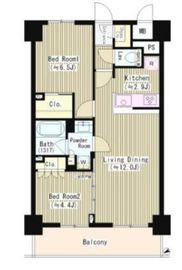 オークステージ武蔵野 502 間取り図