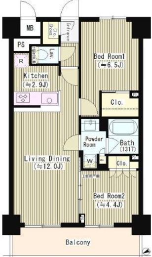 オークステージ武蔵野 703 間取り図