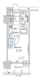 パークアクシス蒲田ステーションゲート 703 間取り図