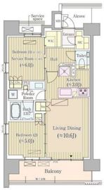 ジオ四谷荒木町 11階 間取り図
