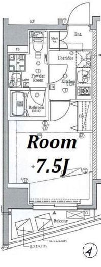 SYFORME YOKOHAMA-HIRANUMABASHI (シーフォルム横浜平沼橋) 7階 間取り図
