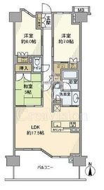 ブリリアシティ横浜磯子 8階 間取り図