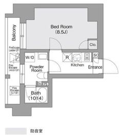 コンフォリア・リヴ森下MUTIO 603 間取り図