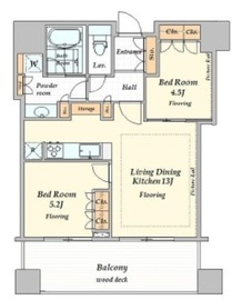 キャピタルゲートプレイス ザ・タワー 36階 間取り図