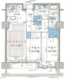 プラウドタワー芝浦 23階 間取り図