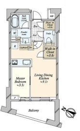 パークコート恵比寿 4階 間取り図