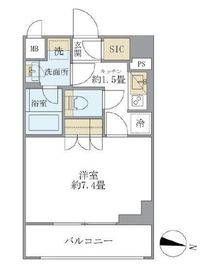 COCO-CHILL KAMEARI 407 間取り図